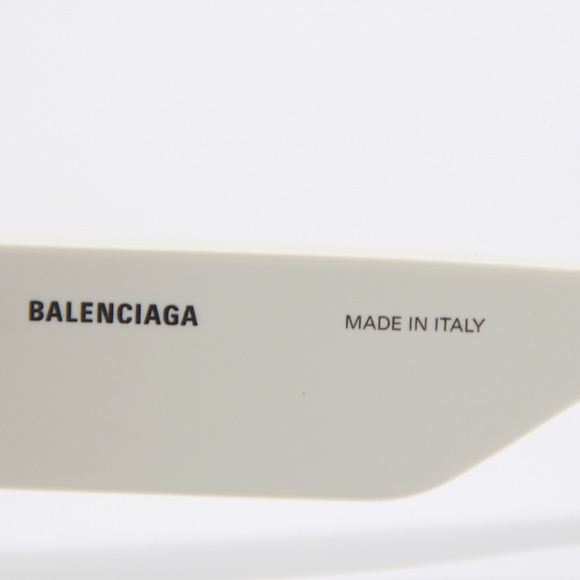 NEW BALENCIAGA BB0258S 003 OVERSIZED WOMEN WHITE SUNGLASSES BALENCIAGA - Picture 11 of 13